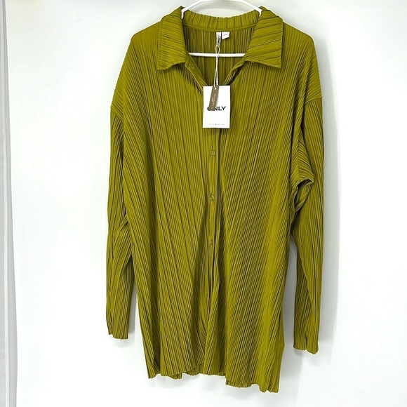 Only NWT women’s large tall button down dress - Picture 1 of 7